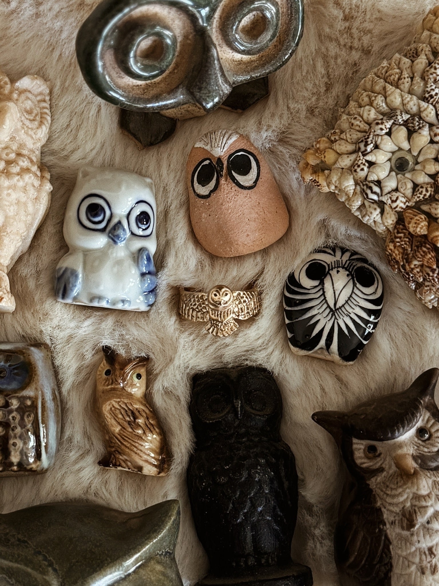 Owl Jewelry Handmade Lost Wax Cast
