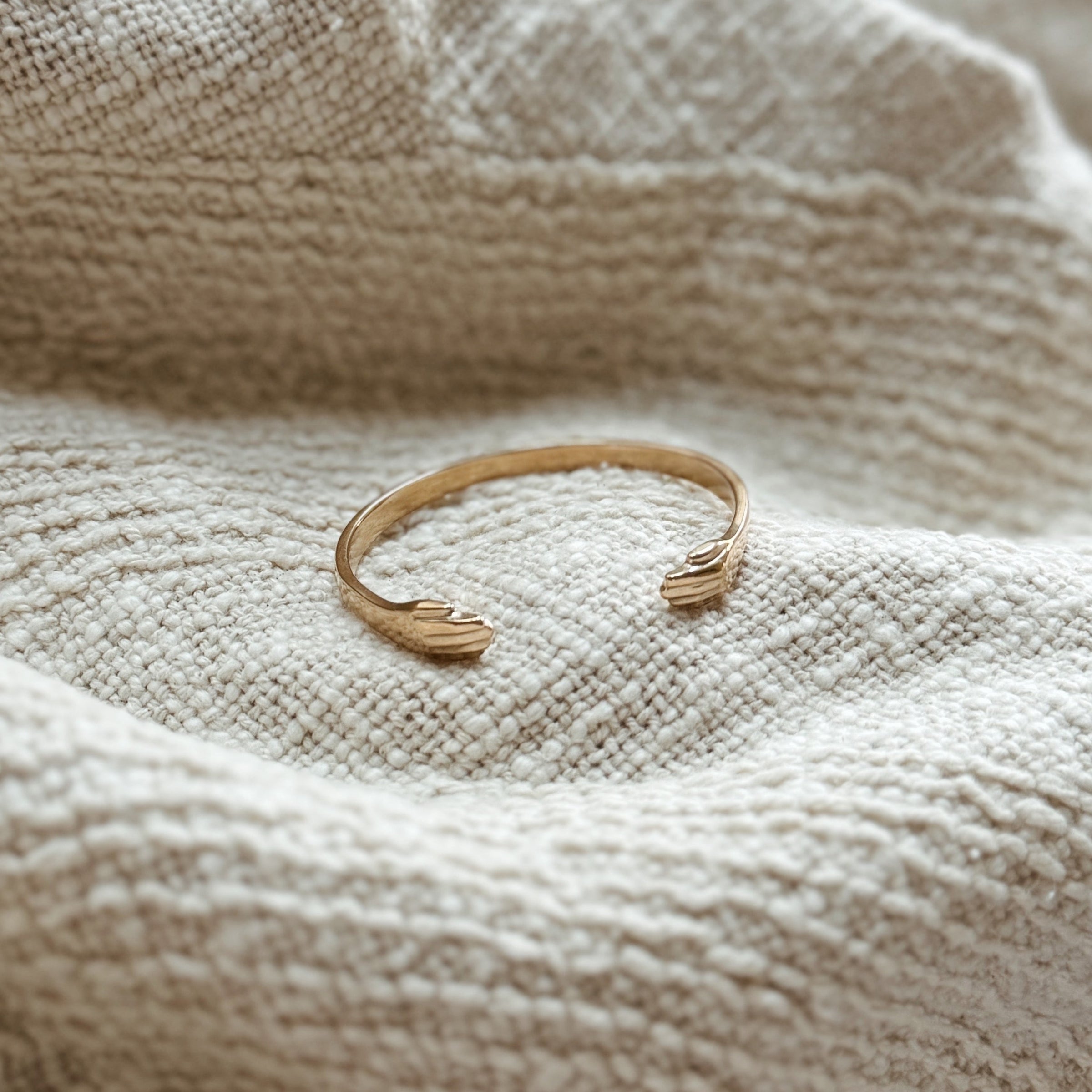 MIMOSA Handcrafted Bronze Hug Bracelet