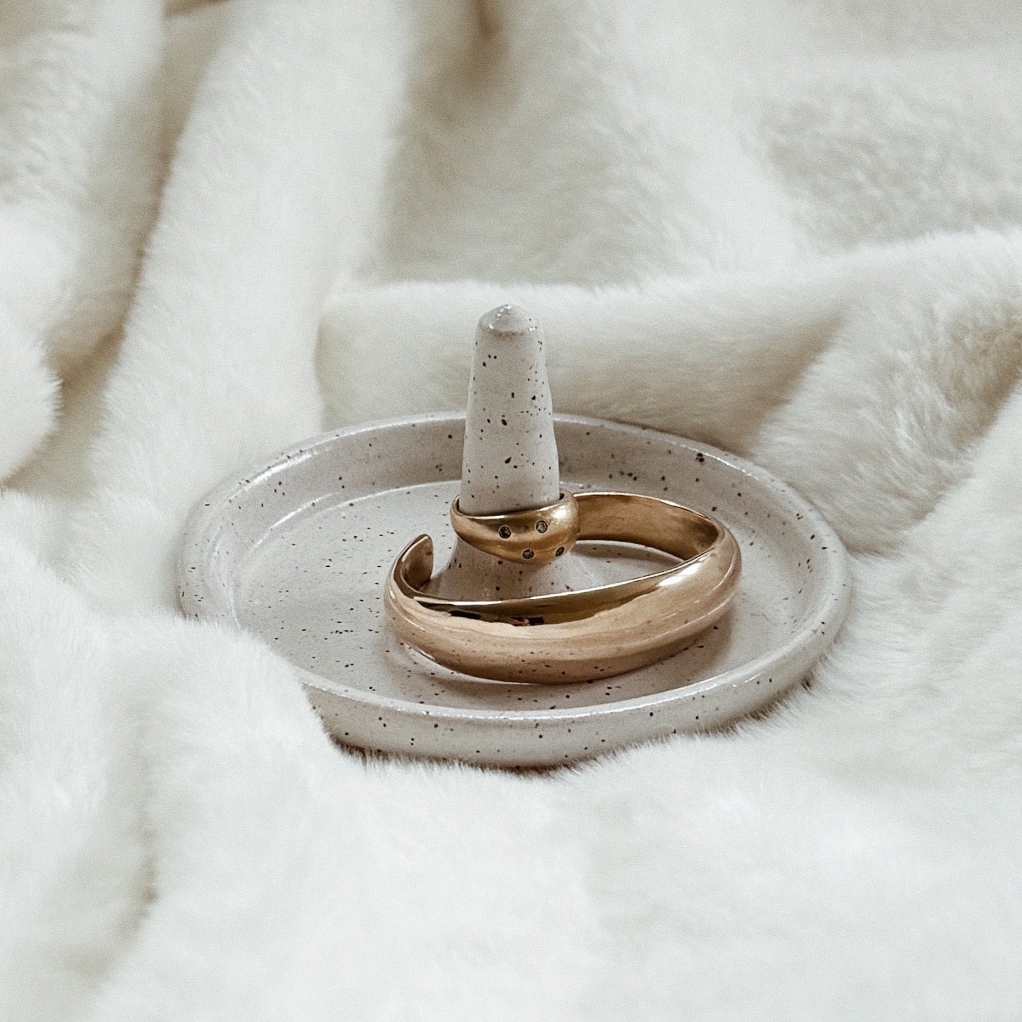 MIMOSA Handcrafted Amanda Ring and Amanda Cuff in Bronze