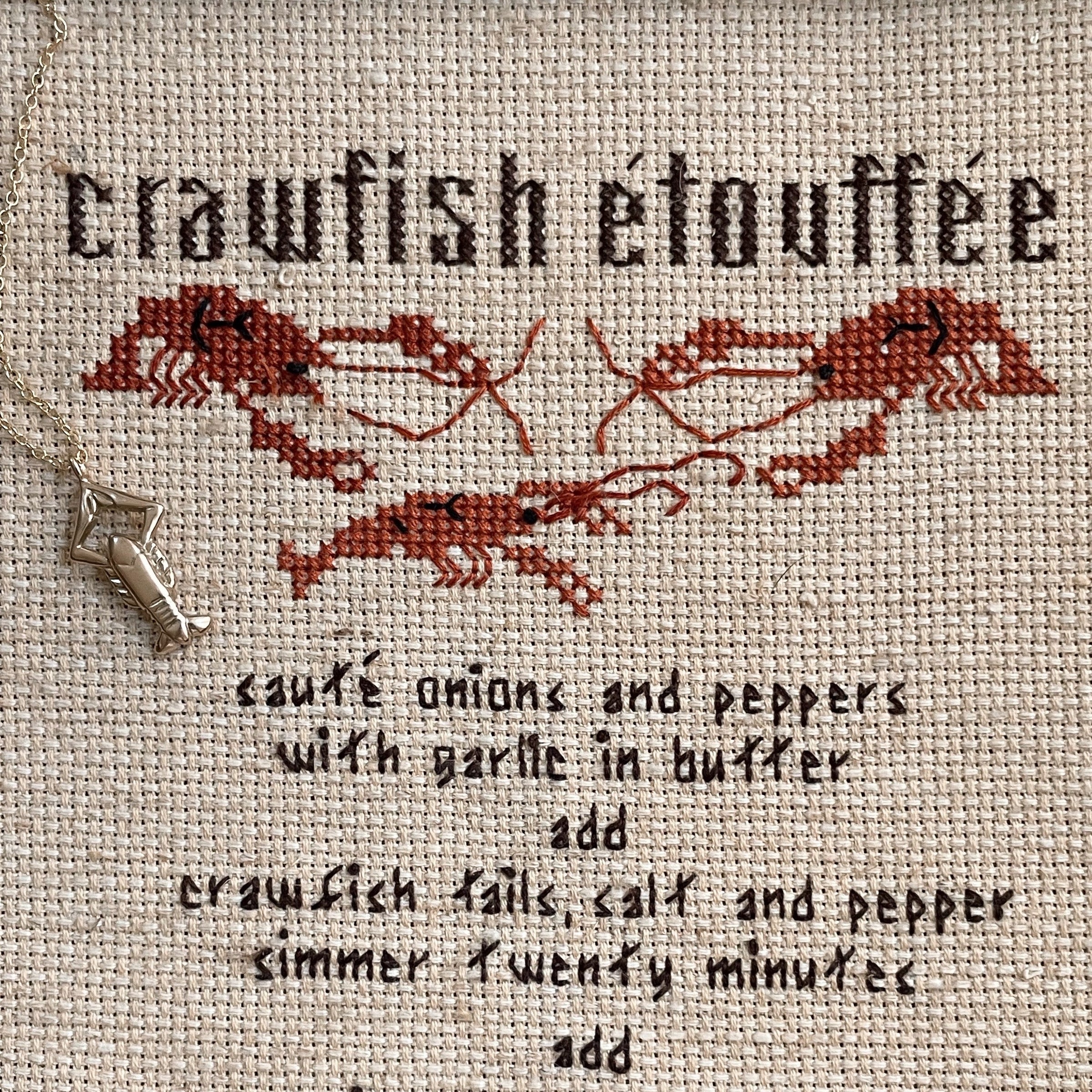 MIMOSA Handcrafted Crawfish Pendant