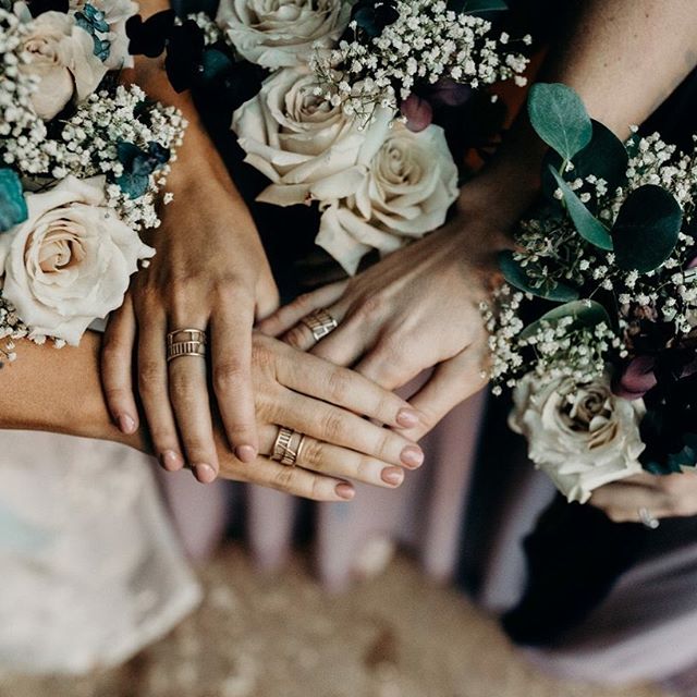 Bride and Bridal Party Wear Matching Soul Friend Rings