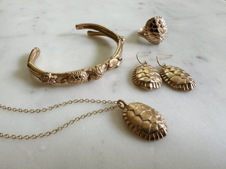 Turtle Jewelry Collection in Bronze | MIMOSA Handcrafted