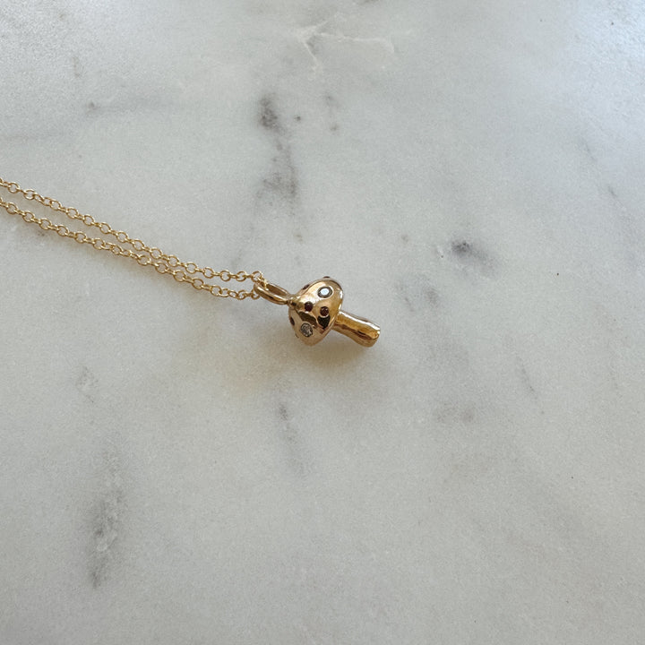 Mushroom Pendant with Stones | MIMOSA Handcrafted