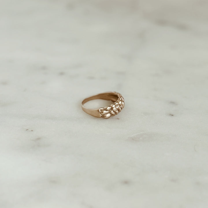 The MIMOSA Handcrafted Osage Orange Ring in Bronze