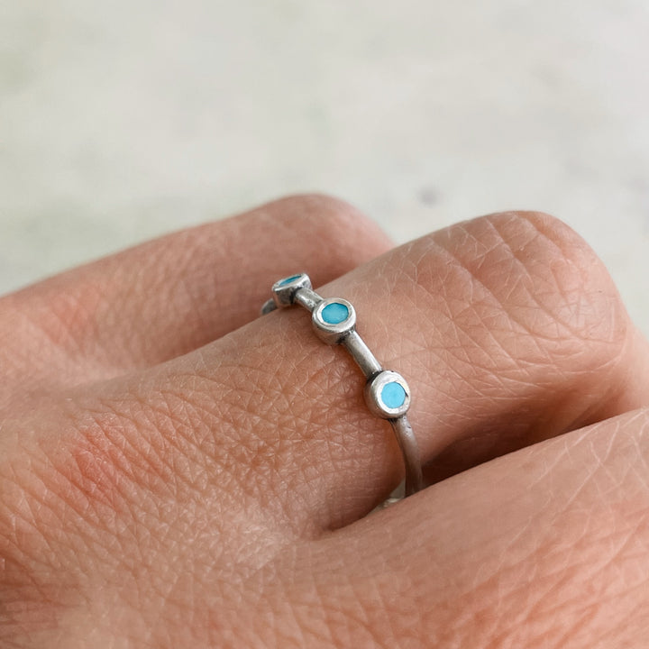 DOT TO DOT RING + TURQUOISE