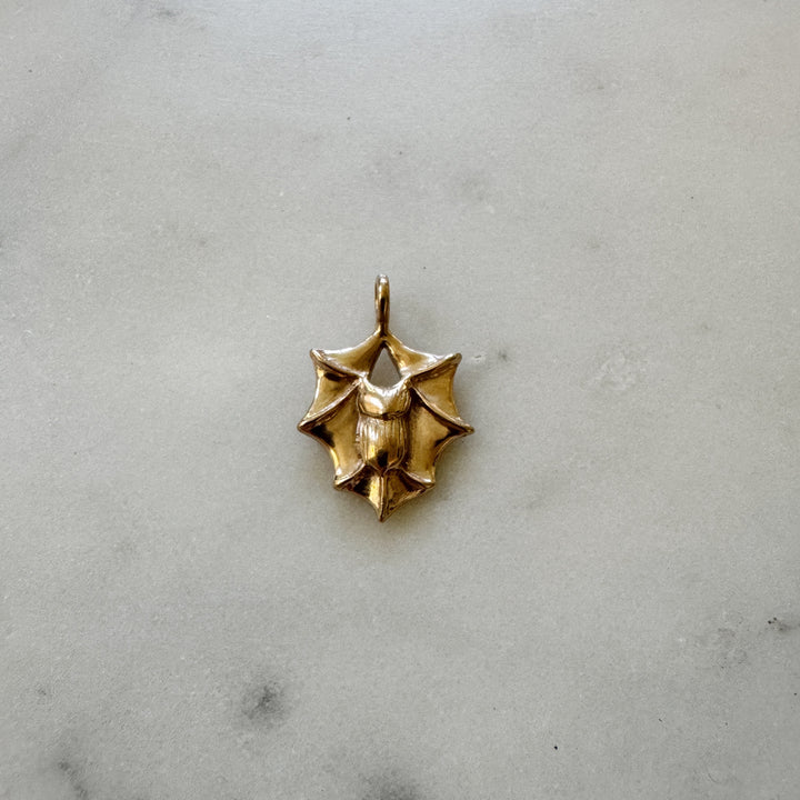 Bat pendant in bronze