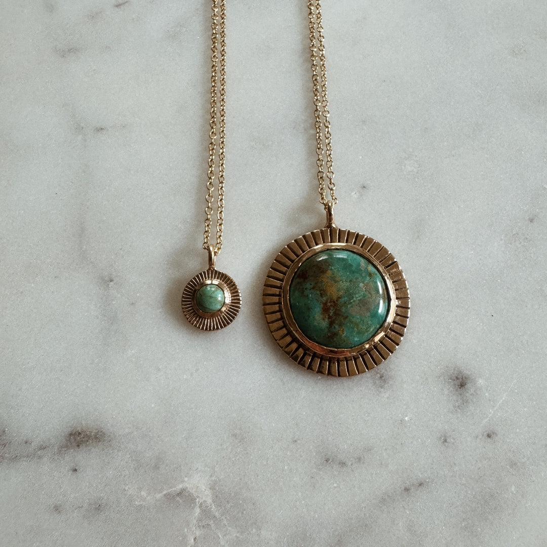 MIMOSA Handcrafted Small and Large Sunburst Pendants