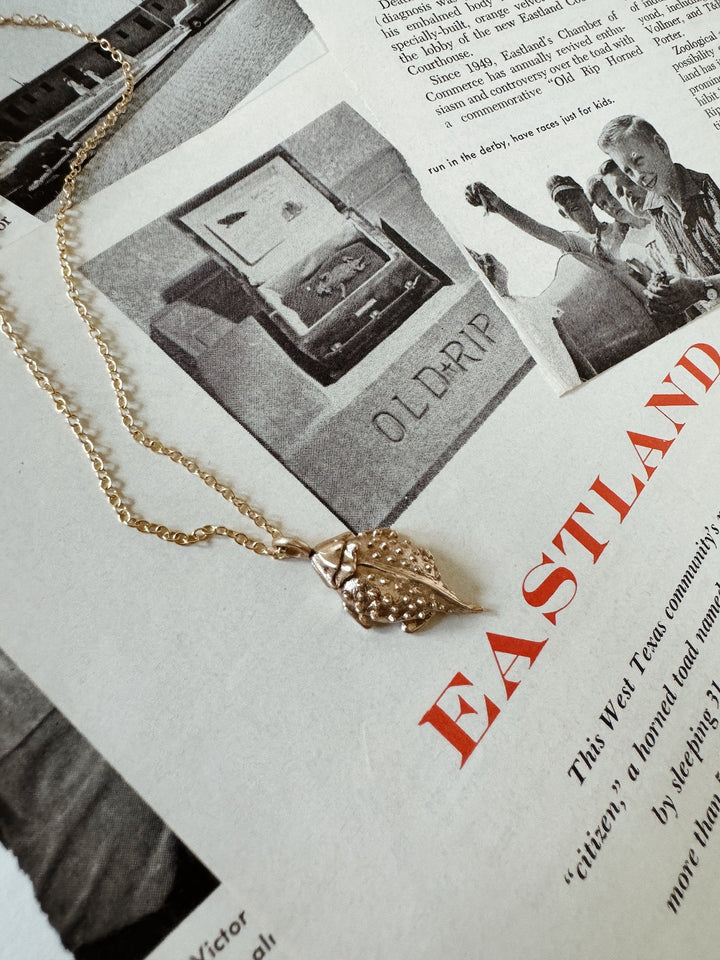 MIMOSA Handcrafted Horned Toad Necklace