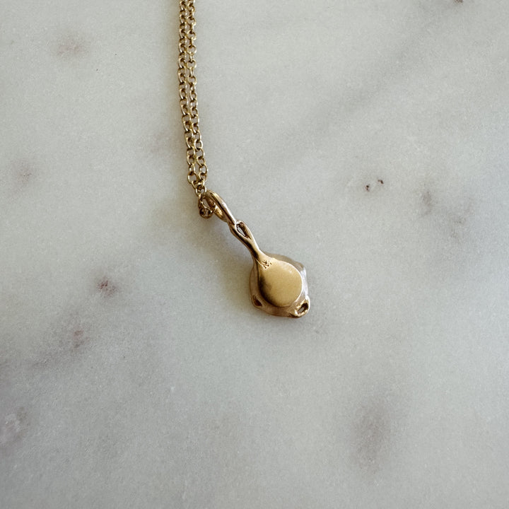 Cast Iron Skillet Pendant in Bronze | MIMOSA Handcrafted