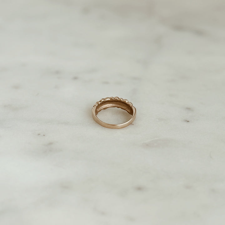 The MIMOSA Handcrafted Osage Orange Ring in Bronze