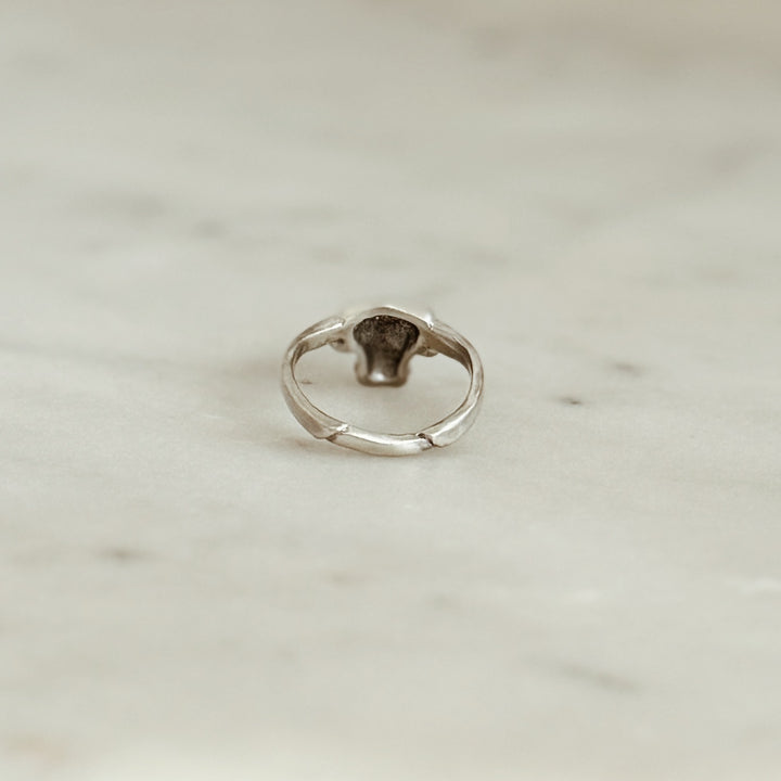 The MIMOSA Handcrafted Longhorn Ring in Sterling Silver