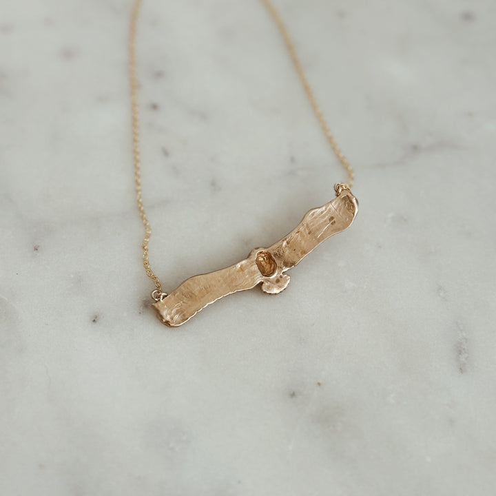 The MIMOSA Handcrafted Owl Necklace in Bronze