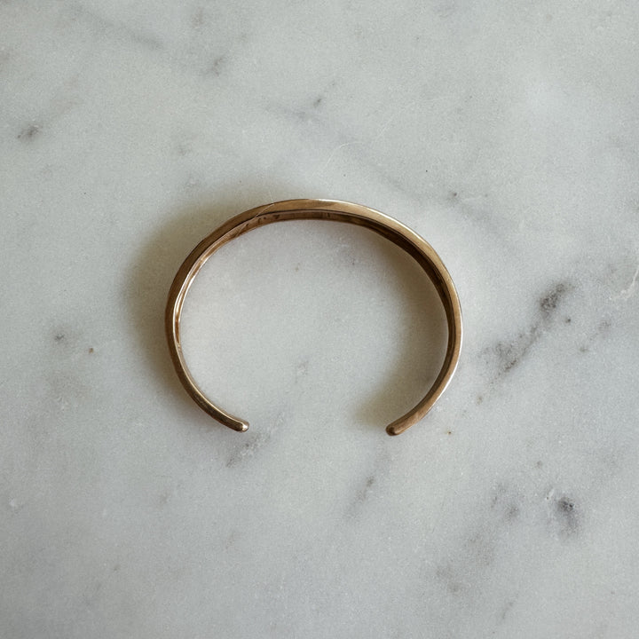 MIMOSA Handcrafted Thin Dome Bracelet in Bronze