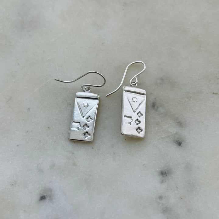 ACADIAN FLAG EARRINGS