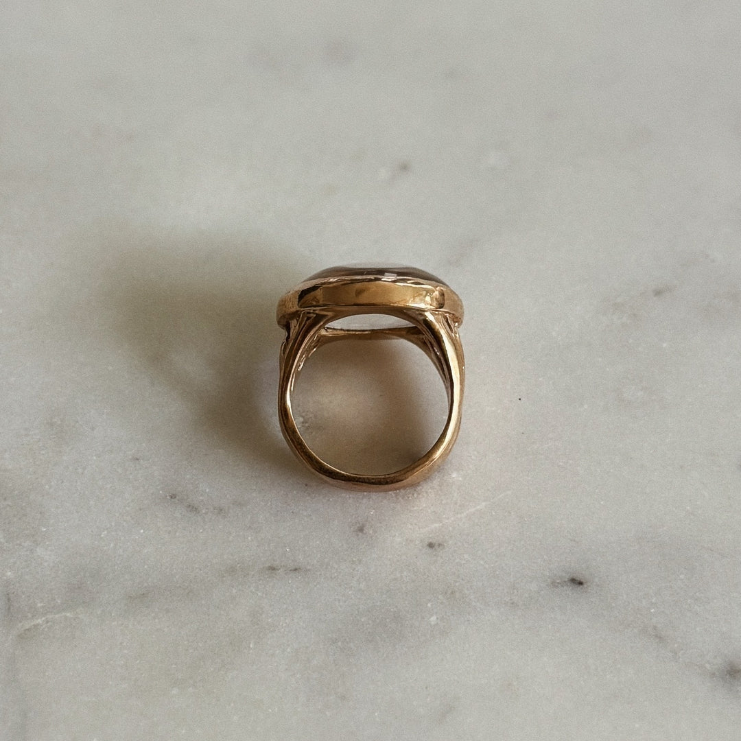 Mother Tree Ring With Clear Quartz | MIMOSA Handcrafted