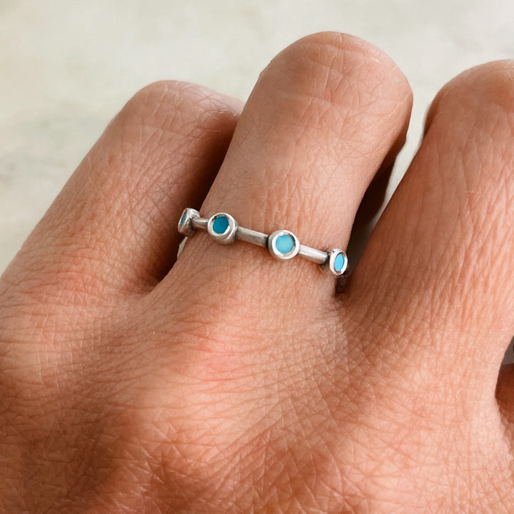 DOT TO DOT RING + TURQUOISE