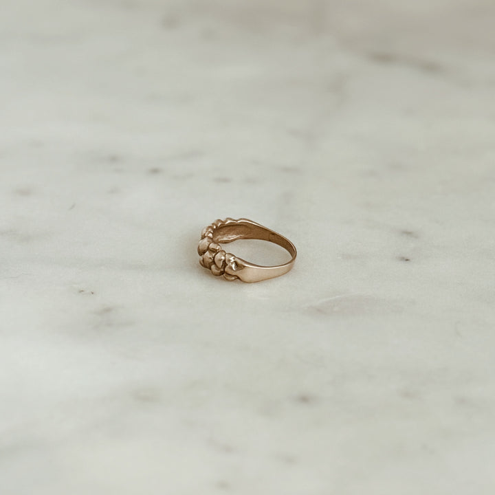 The MIMOSA Handcrafted Osage Orange Ring in Bronze