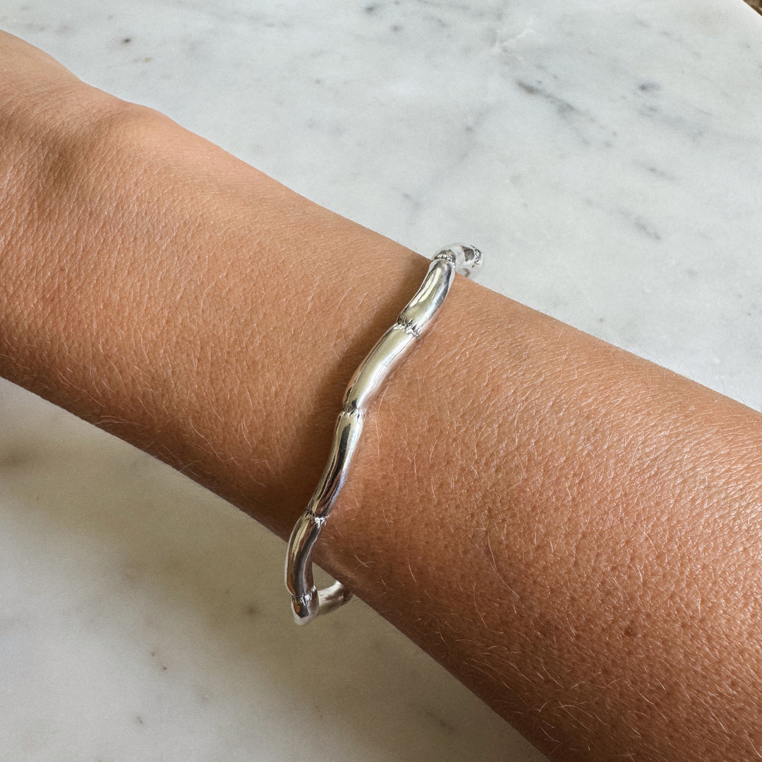 MIMOSA Handcrafted's Sterling Silver Boudin Link Bracelet