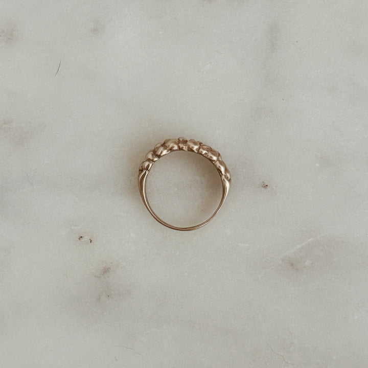 The MIMOSA Handcrafted Osage Orange Ring in Bronze