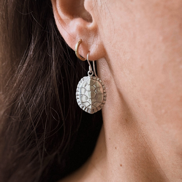 Turtle Earrings Sterling Silver | MIMOSA Handcrafted