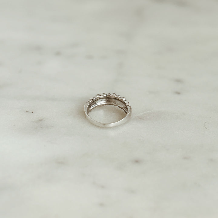 The MIMOSA Handcrafted Osage Orange Ring in Sterling Silver