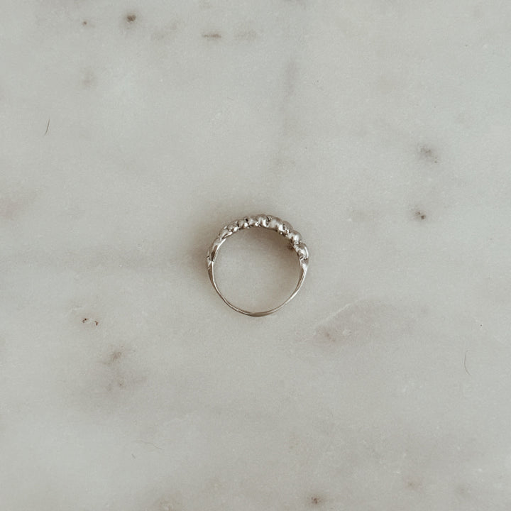 The MIMOSA Handcrafted Osage Orange Ring in Sterling Silver