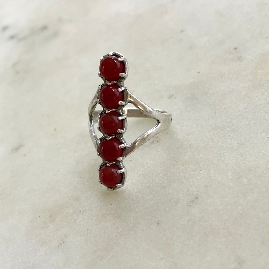 ROW RING - CARNELIAN