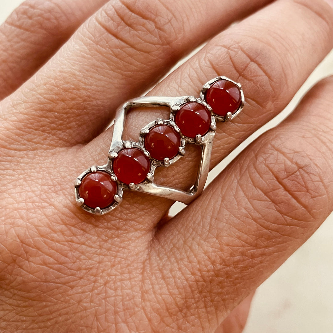 ROW RING - CARNELIAN