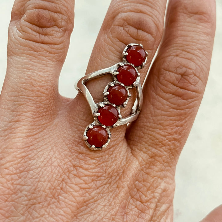 ROW RING - CARNELIAN