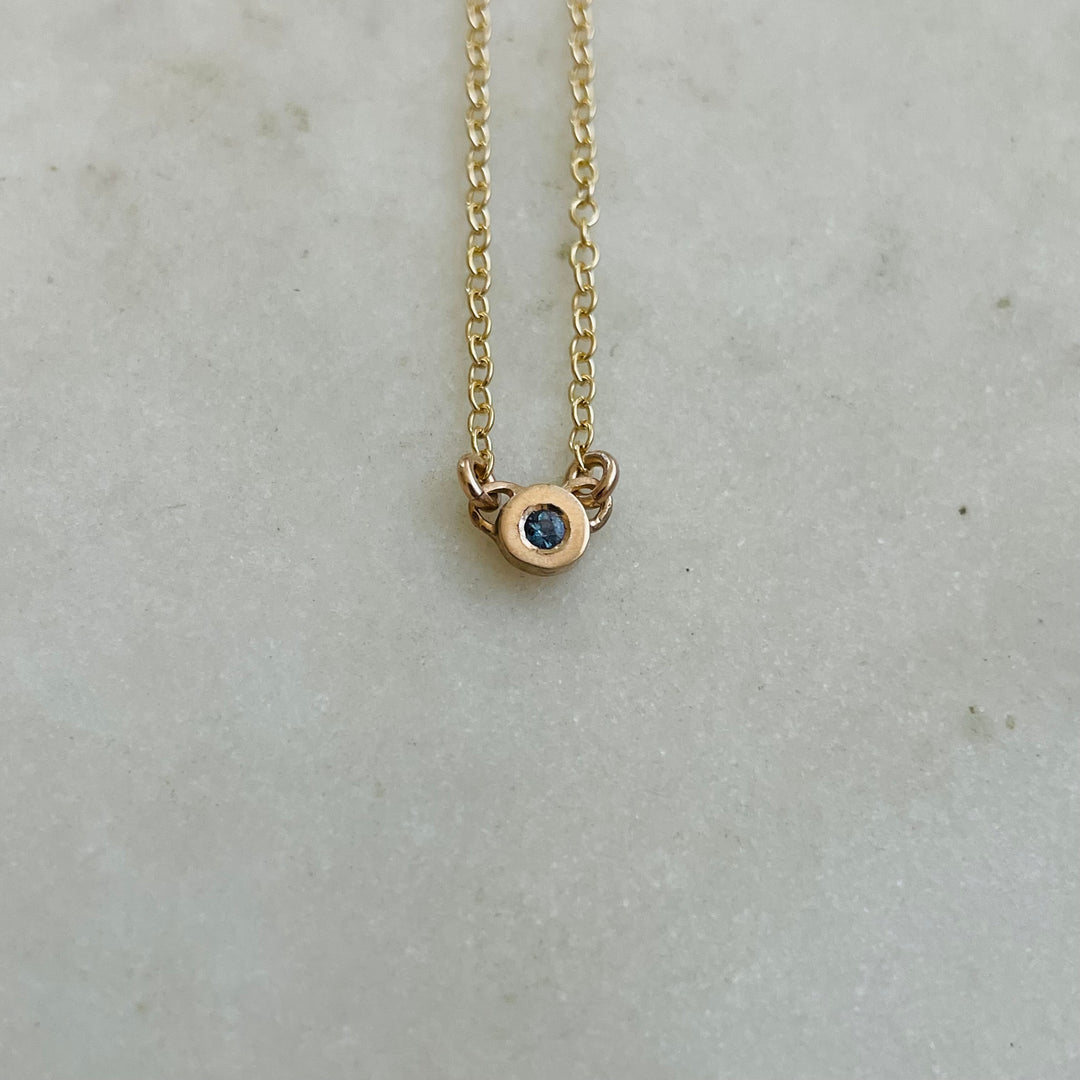 Handmade Bronze Grace Pendant Necklace With Alexandrite Birthstone