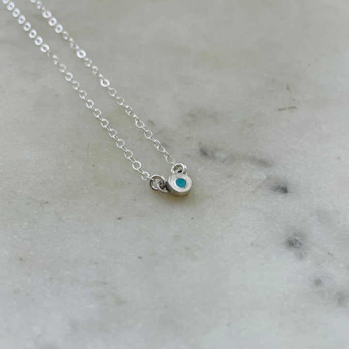 Handmade Sterling Silver Grace Pendant Necklace With Turquoise Stone