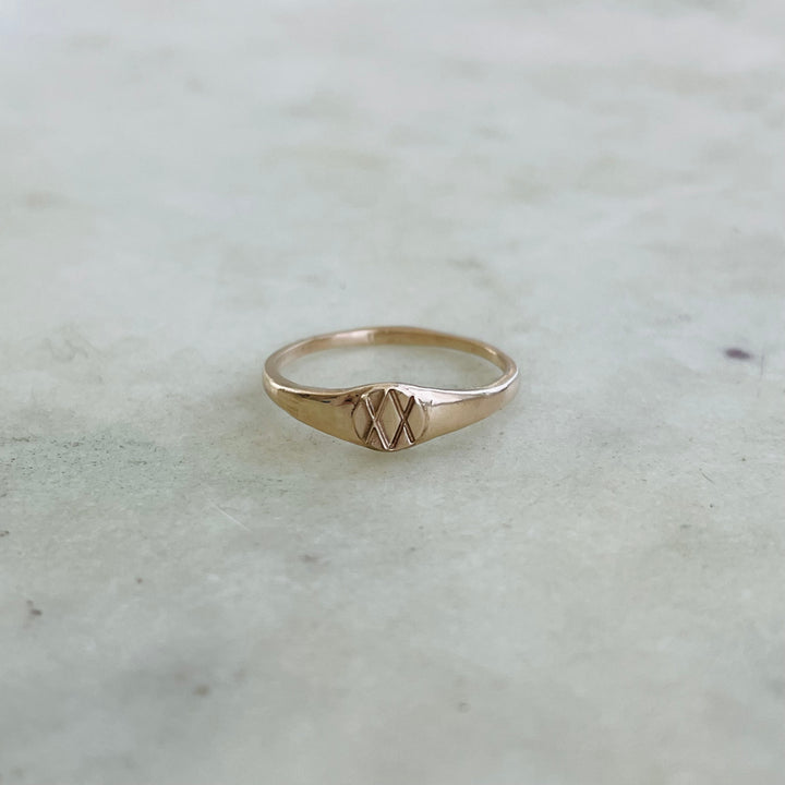 MIMOSA Handcrafted's Joy And Sorrow Ring In Bronze