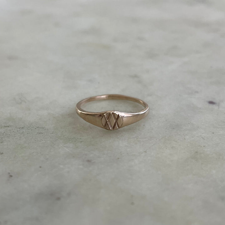 MIMOSA Handcrafted's Joy And Sorrow Ring In Bronze