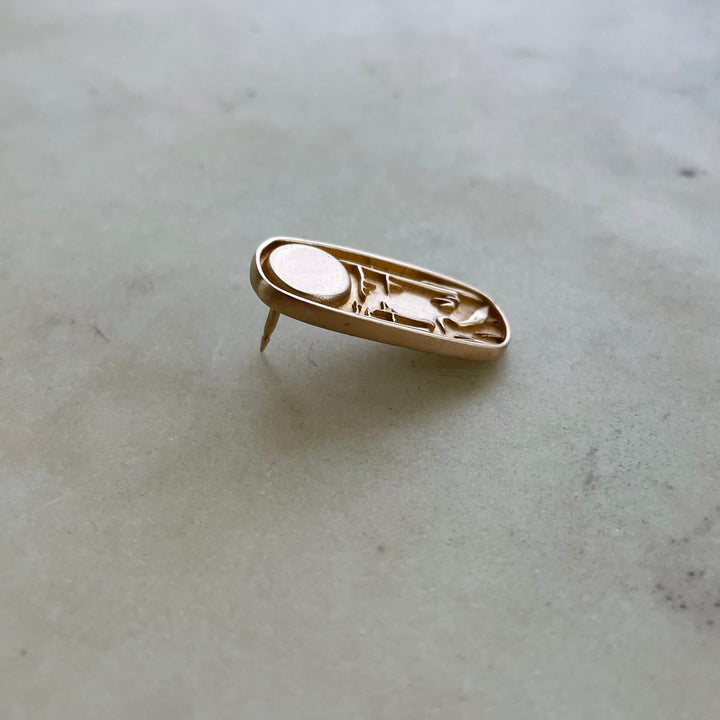 MIMOSA Handcrafted Bronze Louisiana Pin