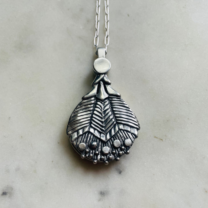 MIMOSA Handcrafted Sterling Silver Wearable Loupe Necklace