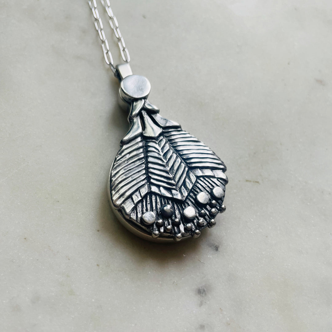 MIMOSA Handcrafted Sterling Silver Wearable Loupe Necklace