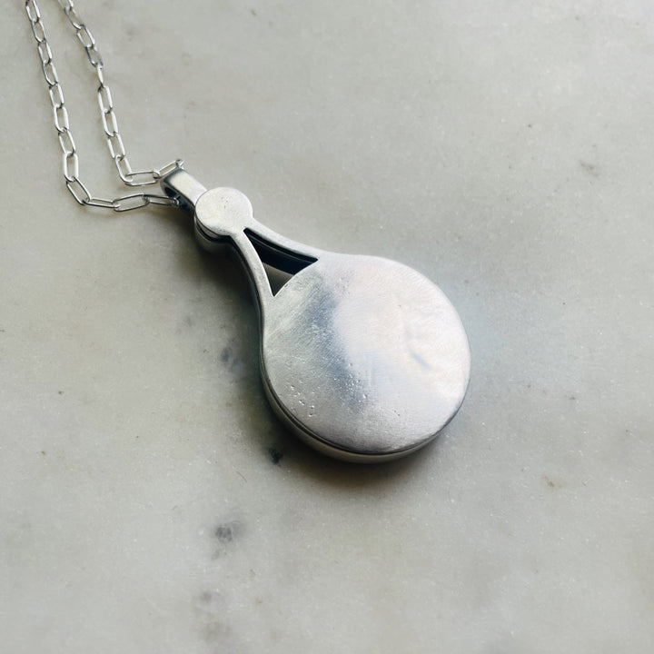 MIMOSA Handcrafted Sterling Silver Wearable Loupe Necklace