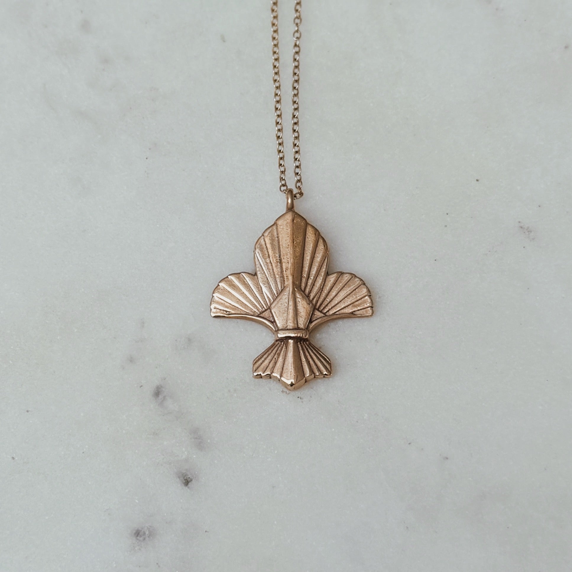 Large Fleur De Lis Necklace | MIMOSA Handcrafted
