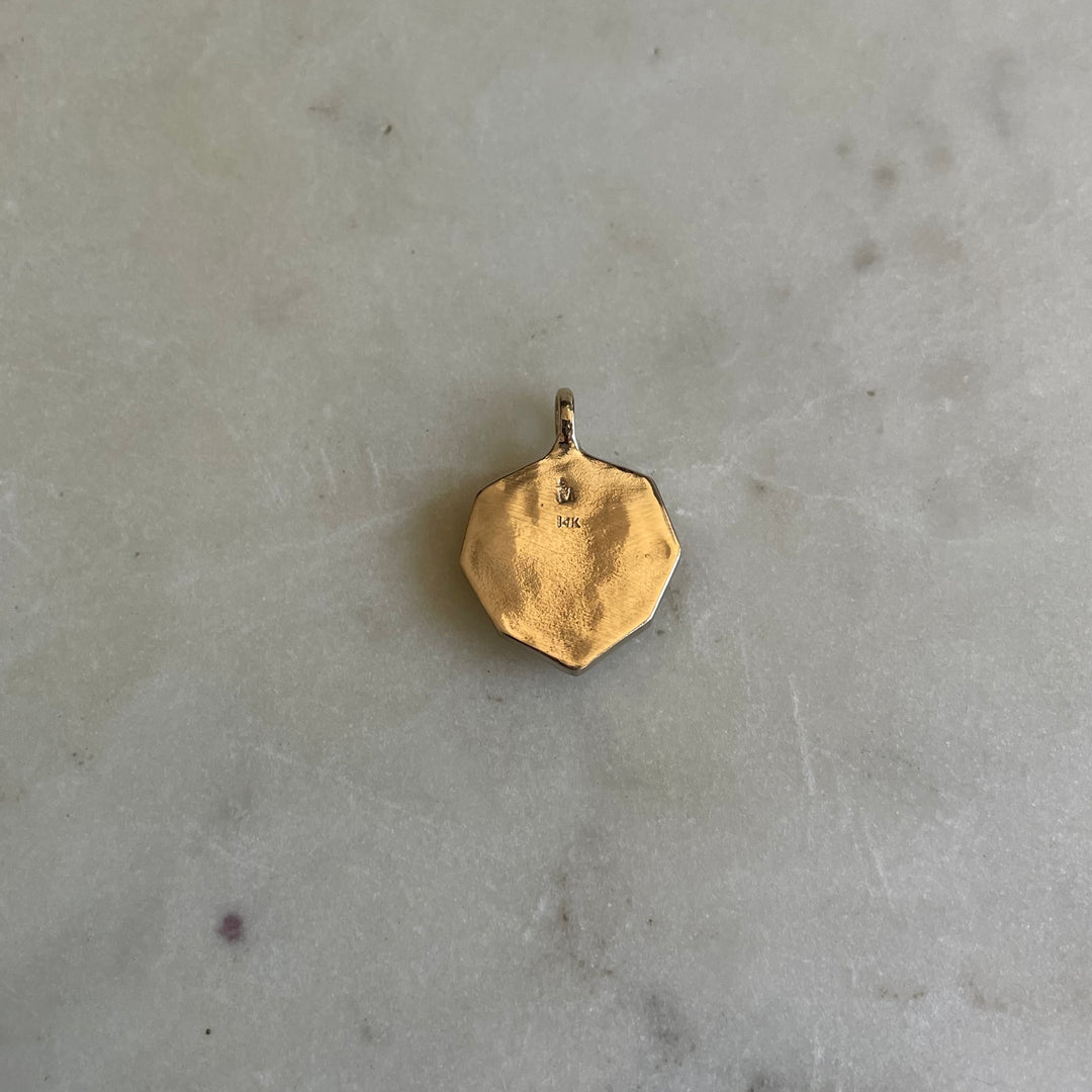 Small Gold Lion Pendant | MIMOSA Handcrafted
