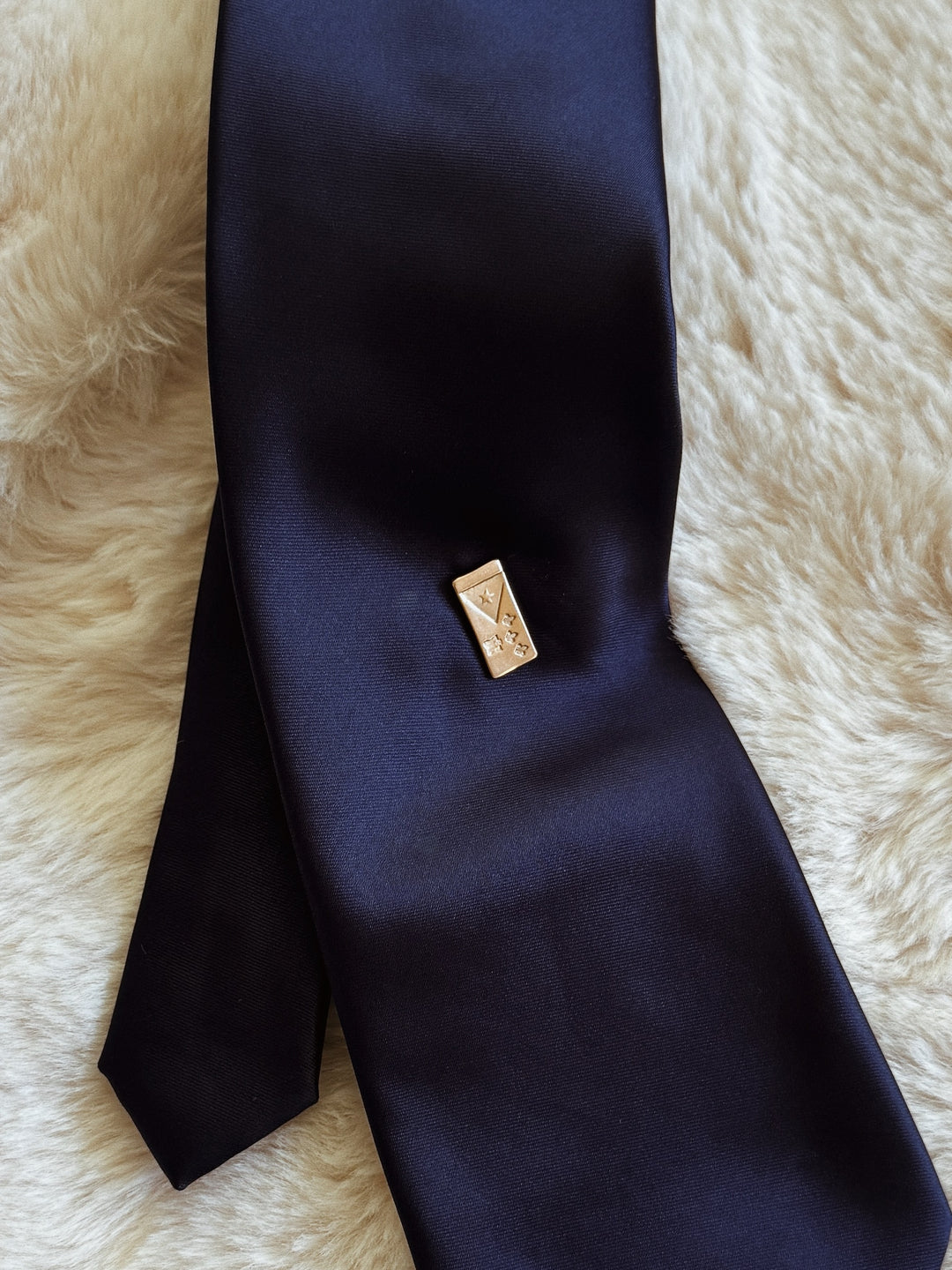 MIMOSA Handcrafted Acadian Flag Tie Pin