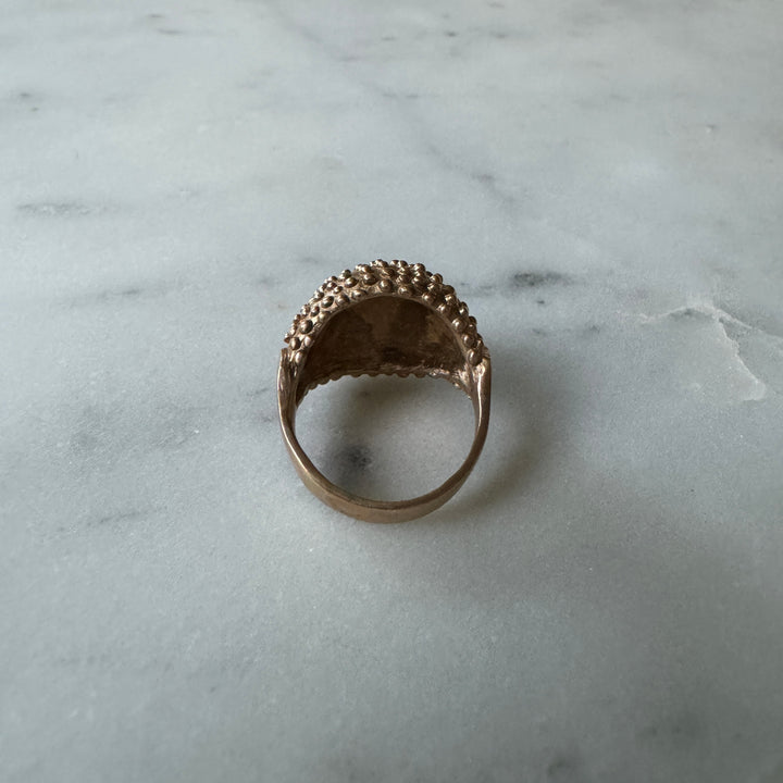 MIMOSA Handcrafted Mock Strawberry Ring in Bronze