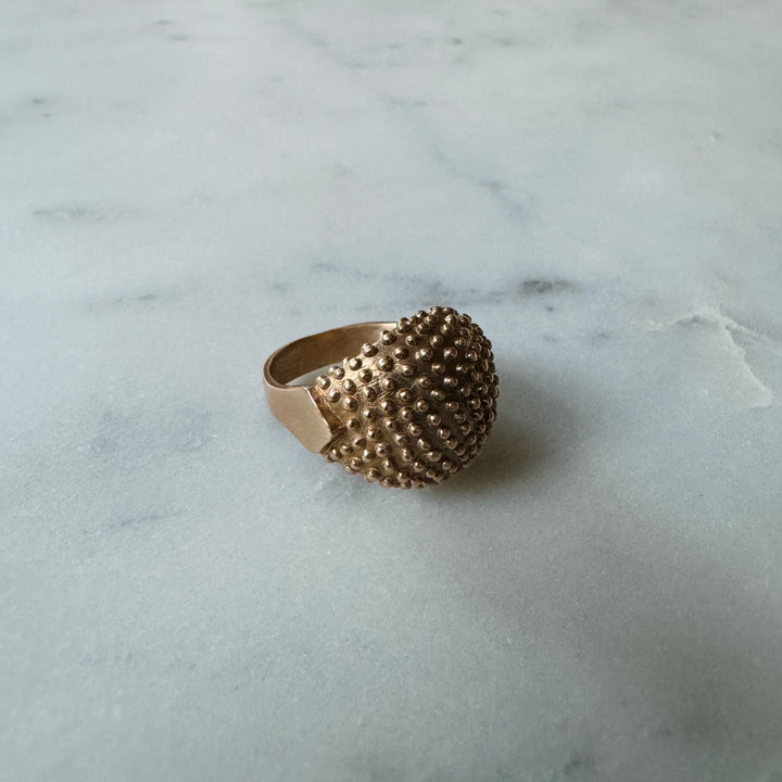 MIMOSA Handcrafted Mock Strawberry Ring in Bronze