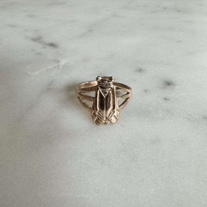 MIMOSA Handcrafted Cicada Ring in Bronze