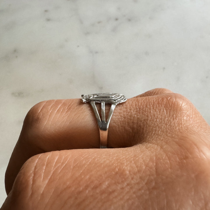 MIMOSA Handcrafted Cicada Ring in Sterling Silver