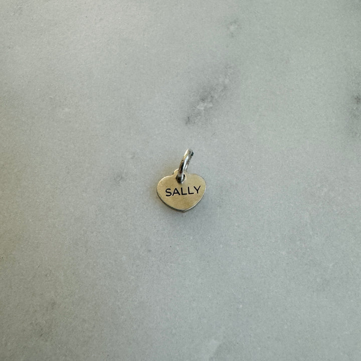 MIMOSA Handcrafted Engraved Sterling Silver Heart-Shaped Pet Tag