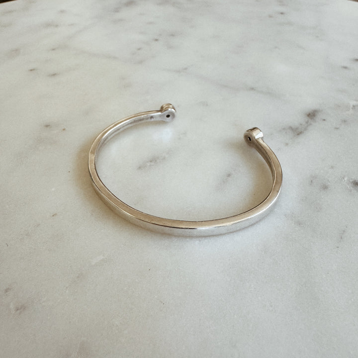 MIMOSA Handcrafted Duo Turquoise Bracelet in Sterling Silver