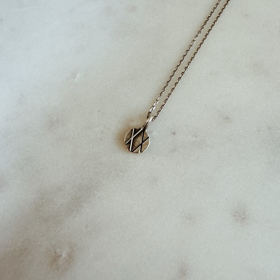 MIMOSA Handcrafted Joy and Sorrow Pendant in Sterling Silver