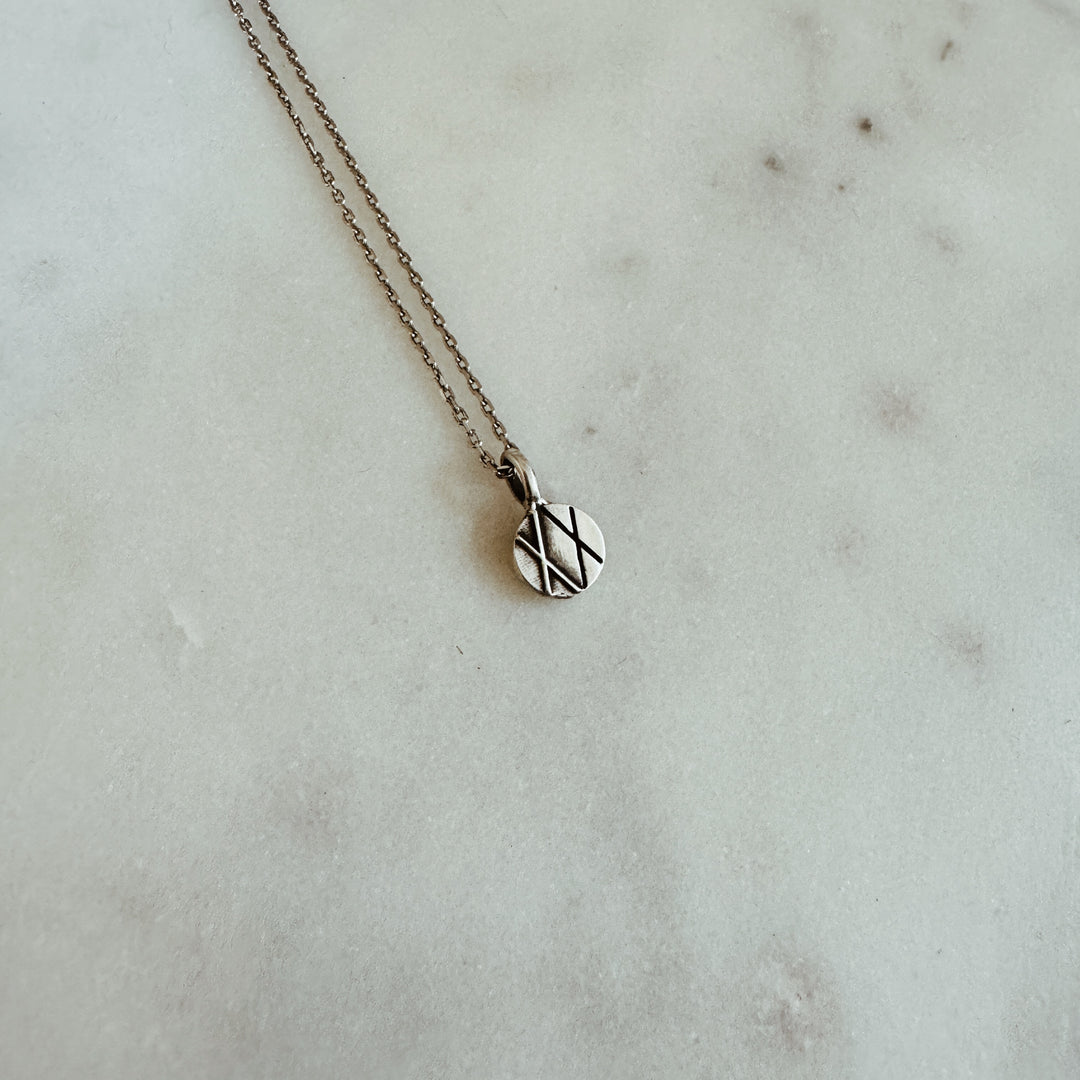 MIMOSA Handcrafted Joy and Sorrow Pendant in Sterling Silver