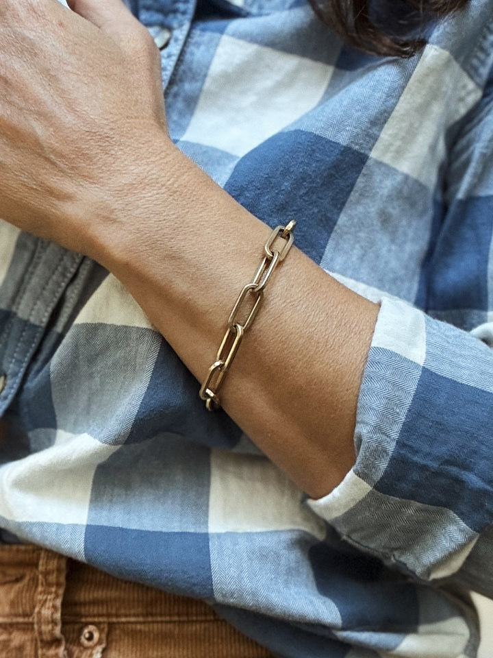 Gold-Filled Legacy Chain Charm Bracelet | MIMOSA Handcrafted