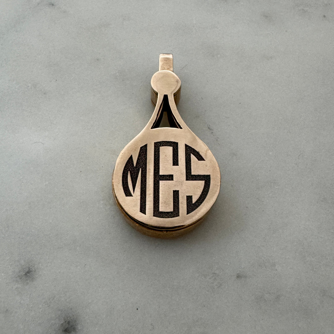 Loupe Necklace in Bronze